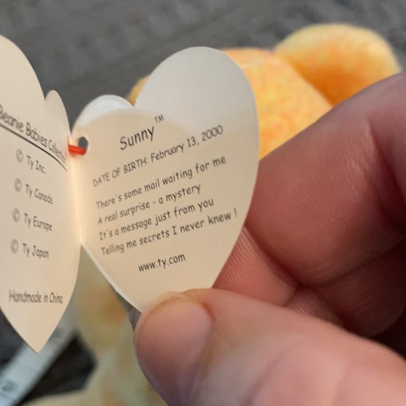 Sunny Beanie baby. 2000. Tag attached - Picture 9 of 9